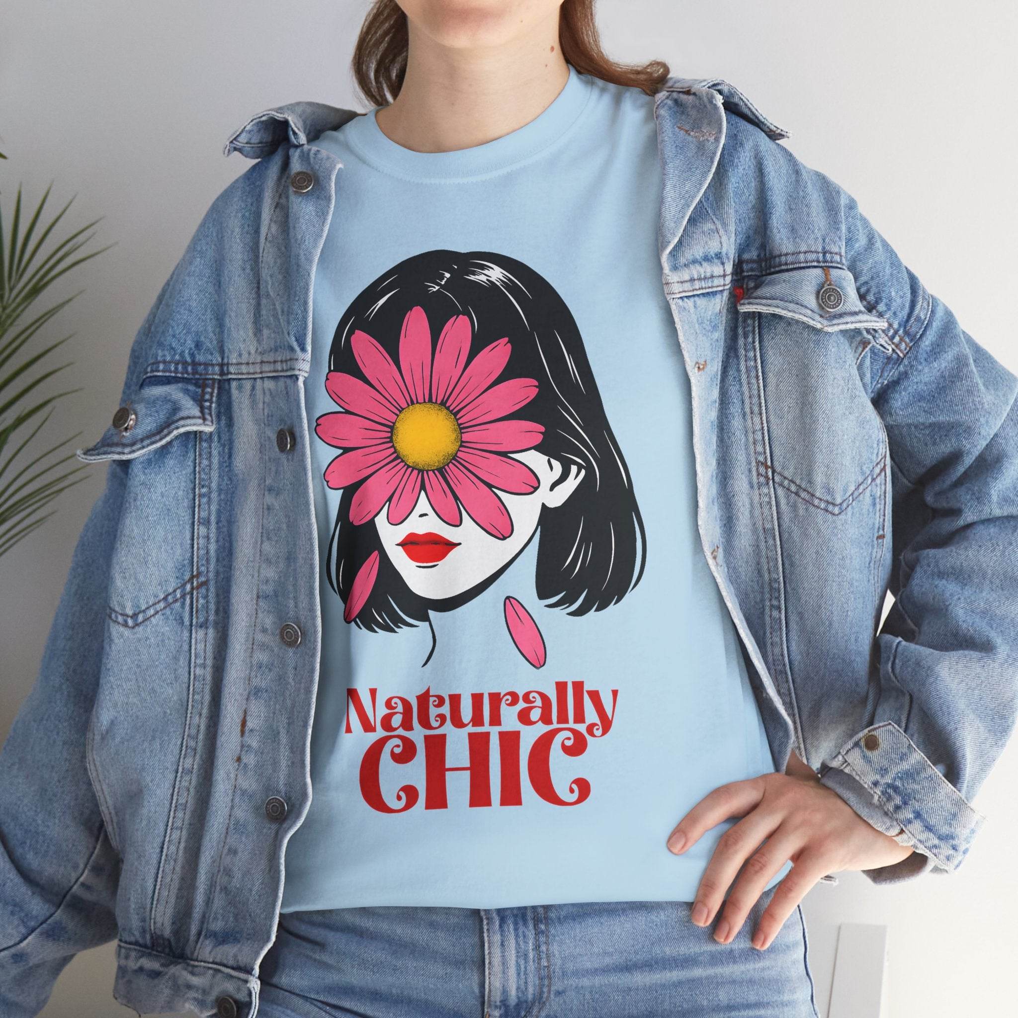 Naturally CHIC Positive Vibes T-shirt, Inspirational Graphic Top, Empowering Gift for Her - Avr Pixel