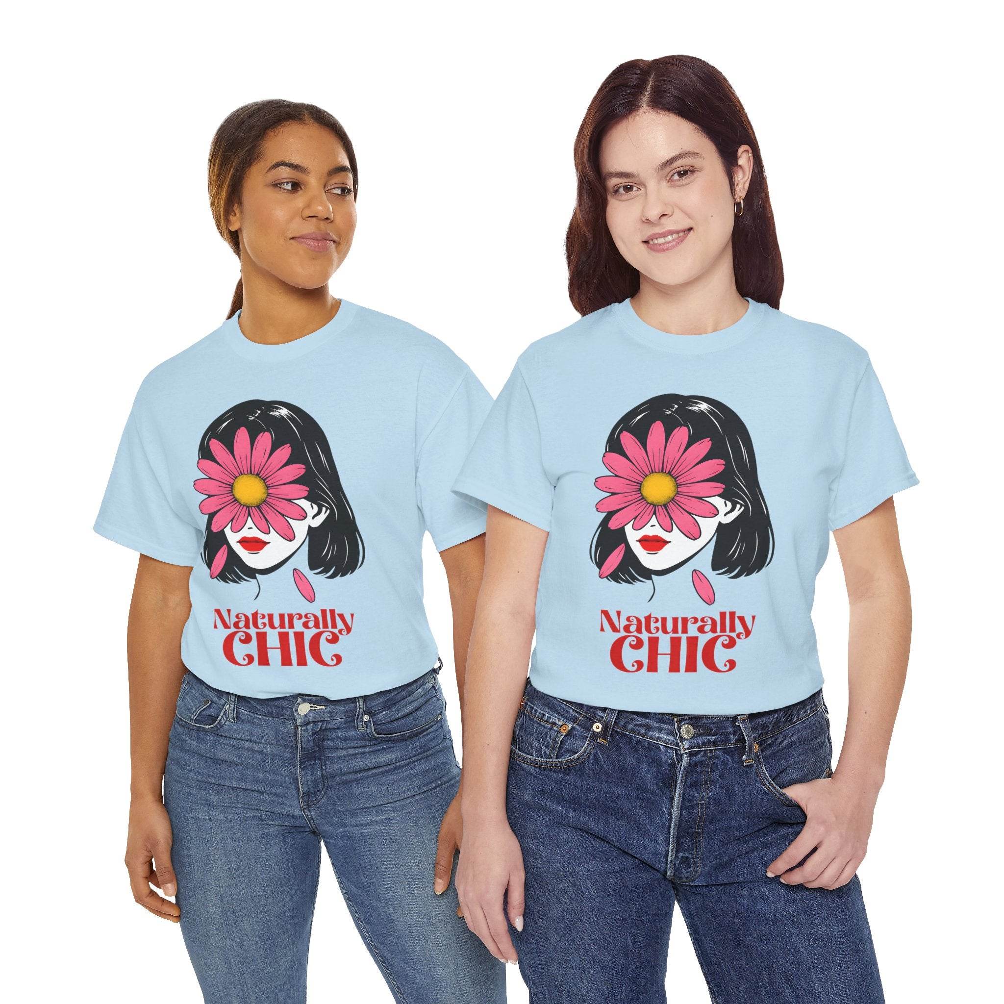 Naturally CHIC Positive Vibes T-shirt, Inspirational Graphic Top, Empowering Gift for Her - Avr Pixel