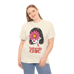 Naturally CHIC Positive Vibes T-shirt, Inspirational Graphic Top, Empowering Gift for Her - Avr Pixel
