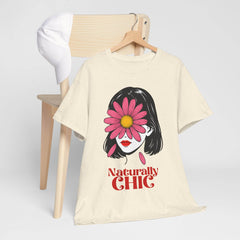 Naturally CHIC Positive Vibes T-shirt, Inspirational Graphic Top, Empowering Gift for Her - Avr Pixel