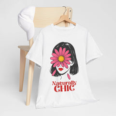 Naturally CHIC Positive Vibes T-shirt, Inspirational Graphic Top, Empowering Gift for Her - Avr Pixel