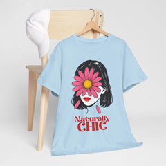 Naturally CHIC Positive Vibes T-shirt, Inspirational Graphic Top, Empowering Gift for Her - Avr Pixel