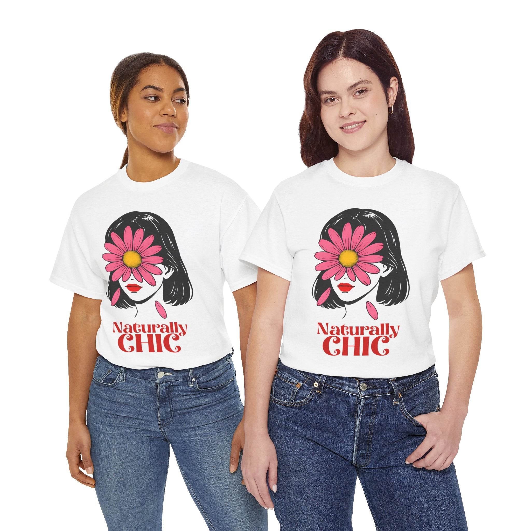 Naturally CHIC Positive Vibes T-shirt, Inspirational Graphic Top, Empowering Gift for Her - Avr Pixel