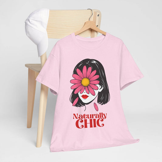 Naturally CHIC Positive Vibes T-shirt, Inspirational Graphic Top, Empowering Gift for Her - Avr Pixel