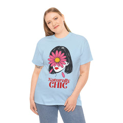 Naturally CHIC Positive Vibes T-shirt, Inspirational Graphic Top, Empowering Gift for Her - Avr Pixel