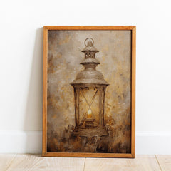 Christmas Wall Art | Gold  Lantern  | Vintage Farmhouse Holiday Decor | Printable Digital Download WAS2P2 _ Avr pixel - Avr Pixel