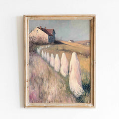 Halloween Wall Art - Ghosts Drifting to School Spooky Painting for Home Decor by Avr Pixel - Avr Pixel