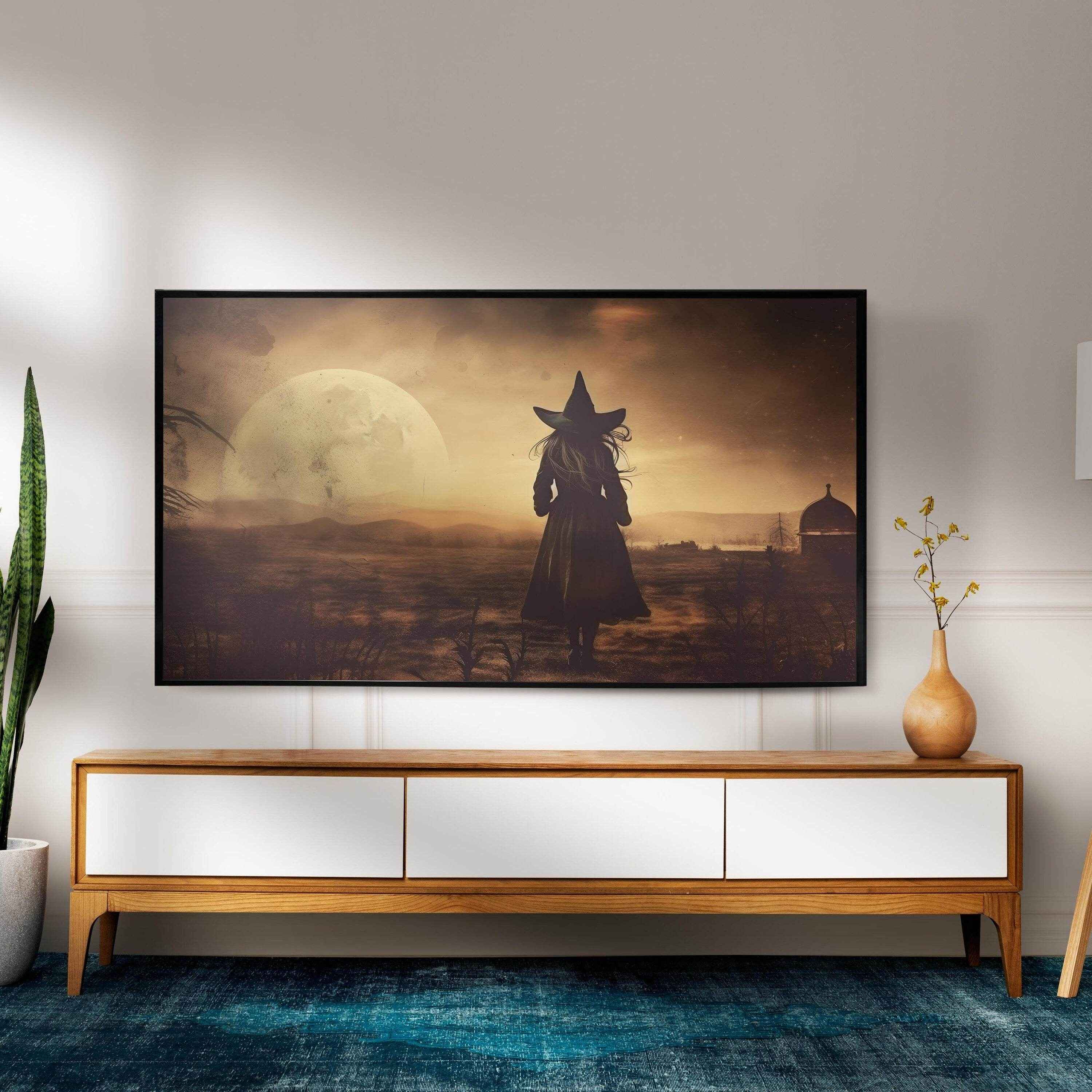 Vintage Halloween Witches Art Set - 4K Samsung Frame TV Decor - Avr Pixel