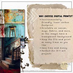 Vintage Industrial Scrapbooking Prints | 15 Grungy Digital Backgrounds for Junk Journal & Crafts JJES12SET15 _ Avr pixel - Avr Pixel