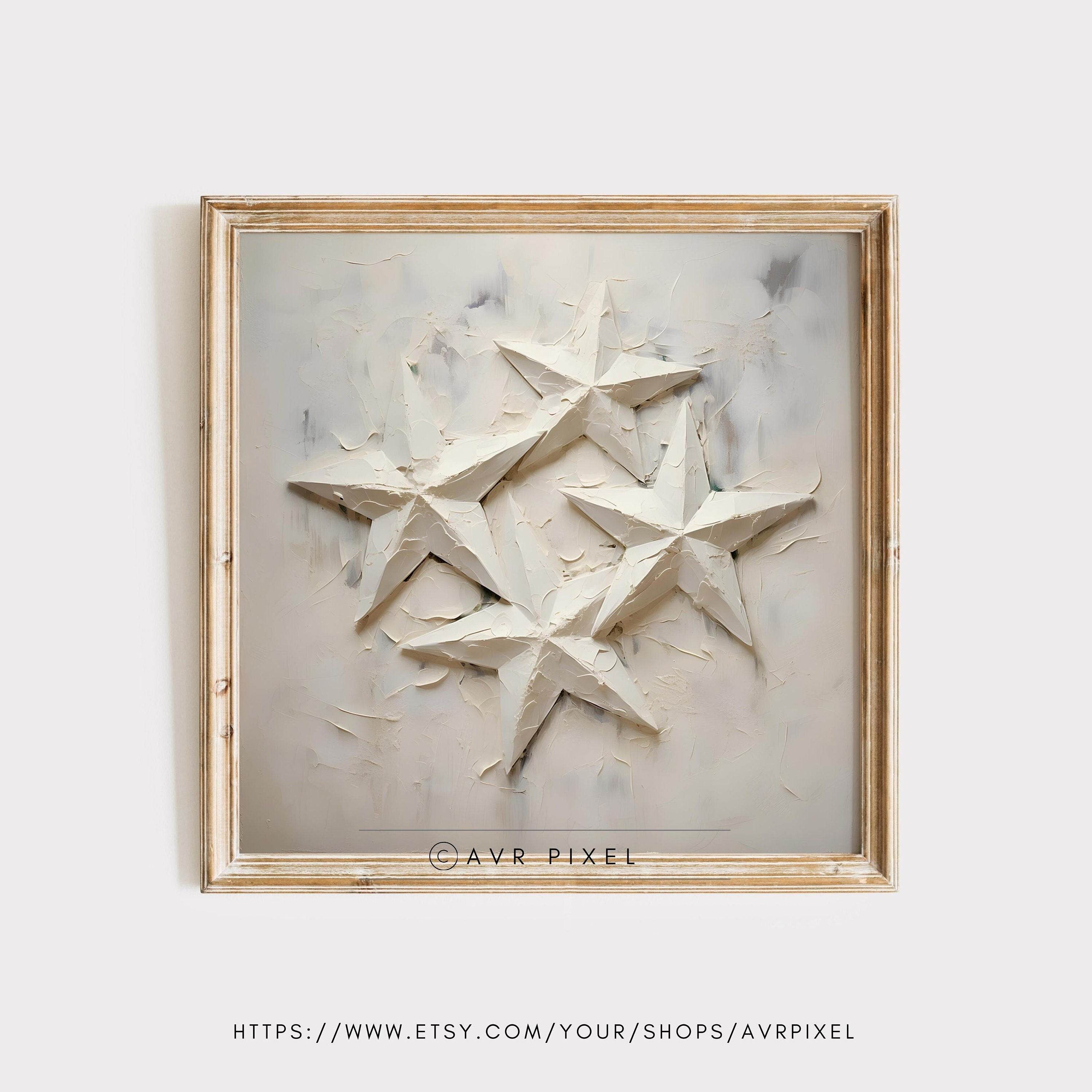 Christmas Wall Art - Textured Acrylic Minimalist Winter Lodge Decor by Avr Pixel - Avr Pixel
