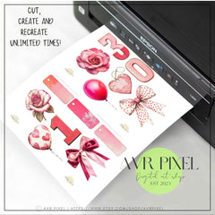 Scrapbooking Ephemera  & Junk Journal Kit | Valentines Vintage  | Victorian  Sheets | DIY  Designs JJES29S33 _ Avr pixel - Avr Pixel