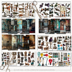 Steampunk Victorian Mega Pack | 200+ Digital Junk Journal Kit | Commercial Use Scrapbook Ephemera - Avr Pixel