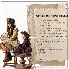 Steampunk Victorian Mega Pack | 200+ Digital Junk Journal Kit | Commercial Use Scrapbook Ephemera - Avr Pixel