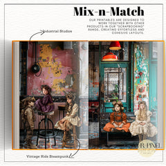 Steampunk Victorian Mega Pack | 200+ Digital Junk Journal Kit | Commercial Use Scrapbook Ephemera - Avr Pixel