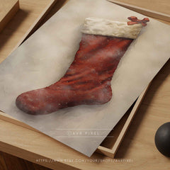 Christmas Wall Art | Rustic  - Farmhouse Holiday Decor Print _ Avr pixel - Avr Pixel