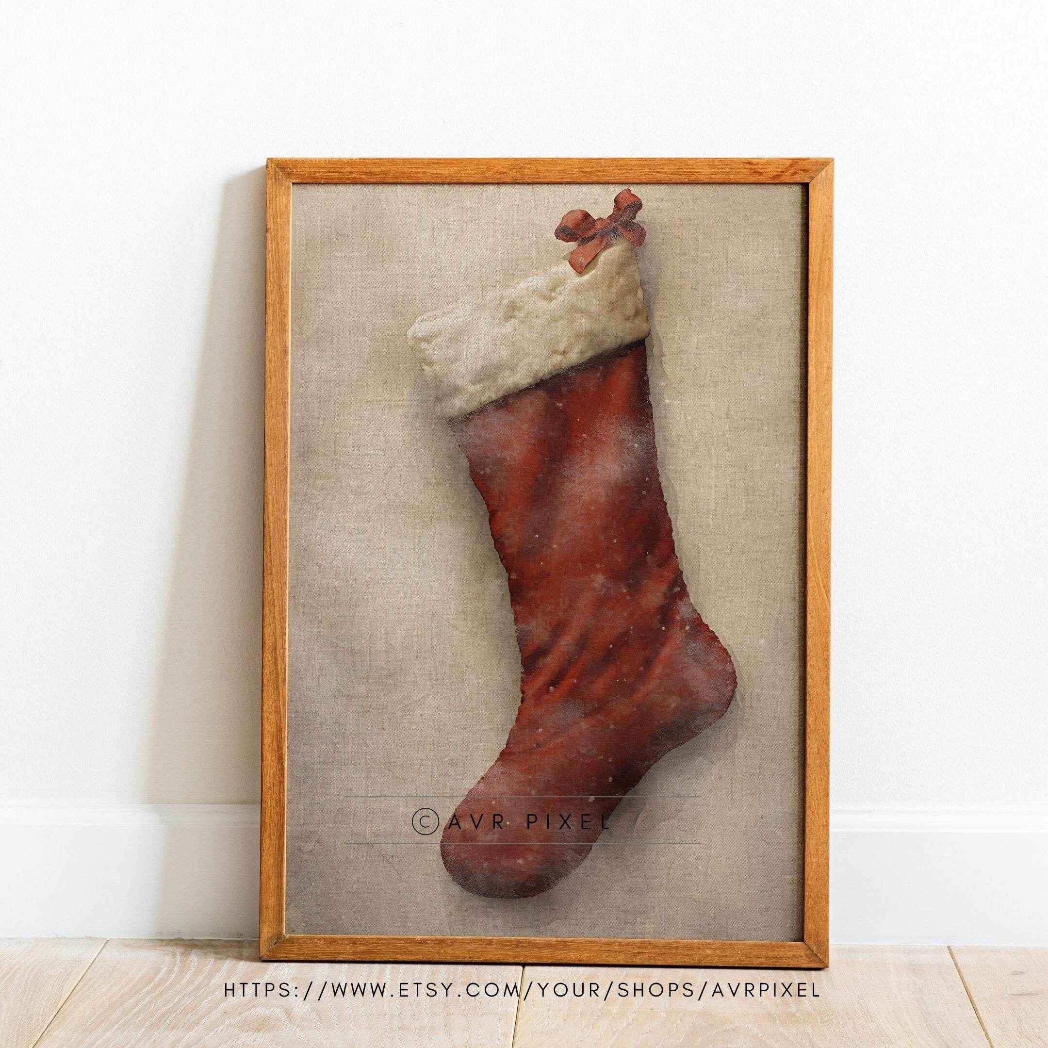 Christmas Wall Art | Rustic  - Farmhouse Holiday Decor Print _ Avr pixel - Avr Pixel