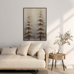 Christmas Wall Art | Rustic Pine Tree  Print | Winter Holiday Decor |  Digital Art WAS1P5 _ Avr pixel - Avr Pixel