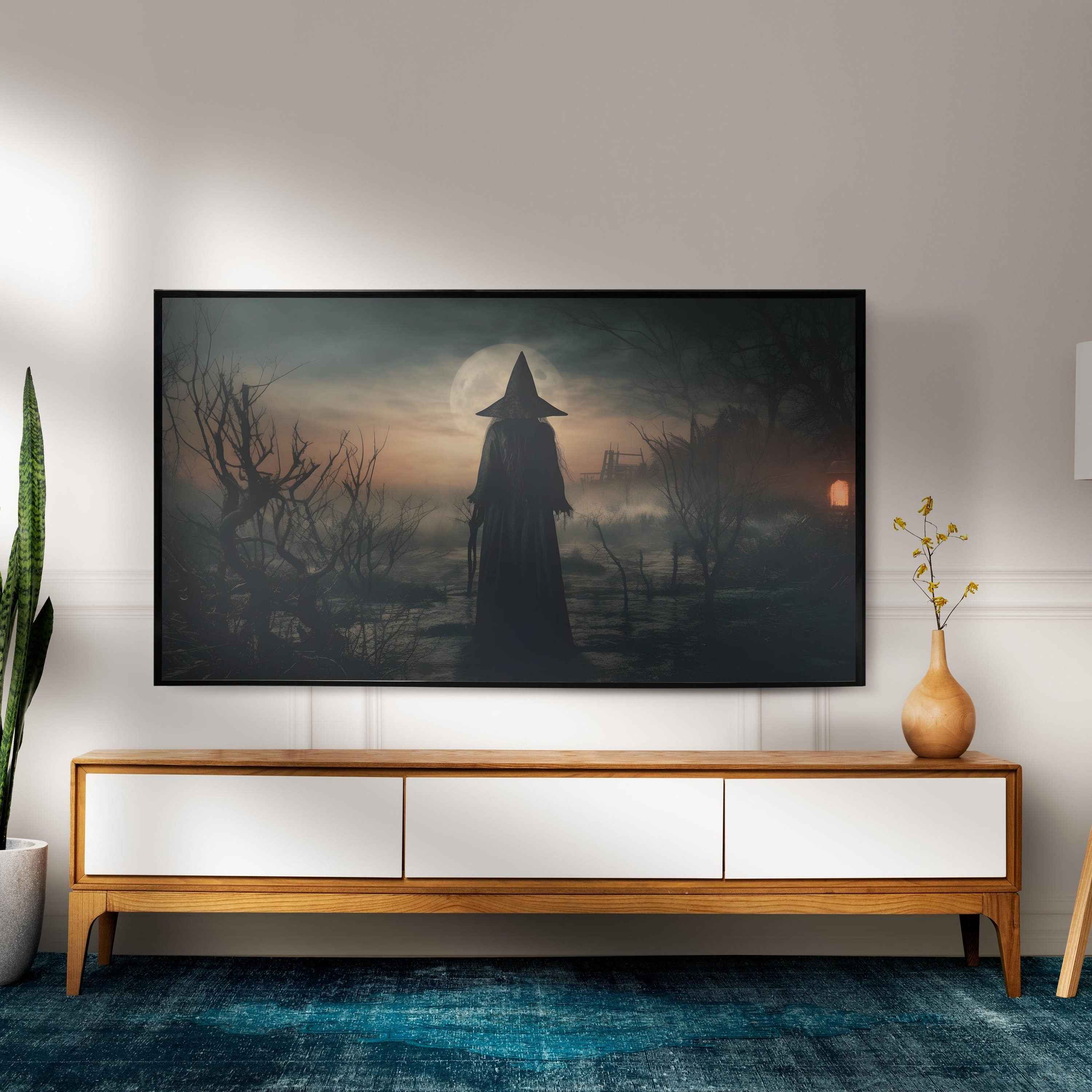 Vintage Halloween Witches Art Set in 4K for Samsung Frame TV