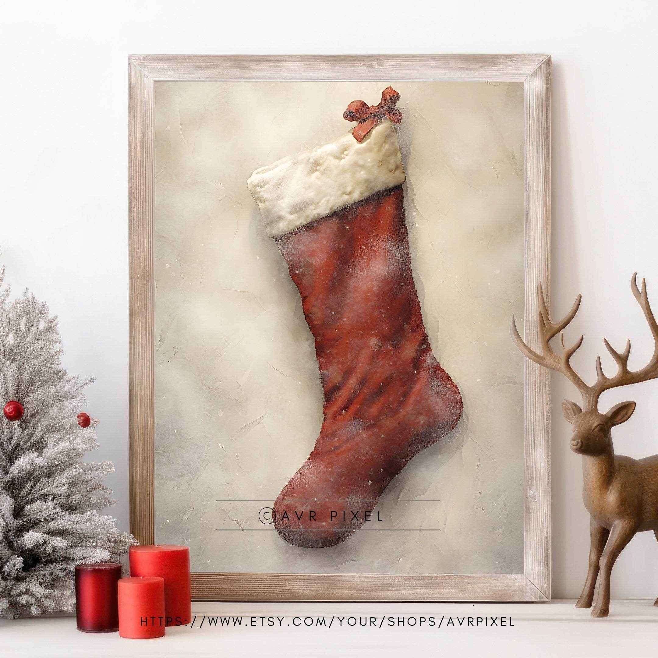 Christmas Wall Art | Rustic  - Farmhouse Holiday Decor Print _ Avr pixel - Avr Pixel