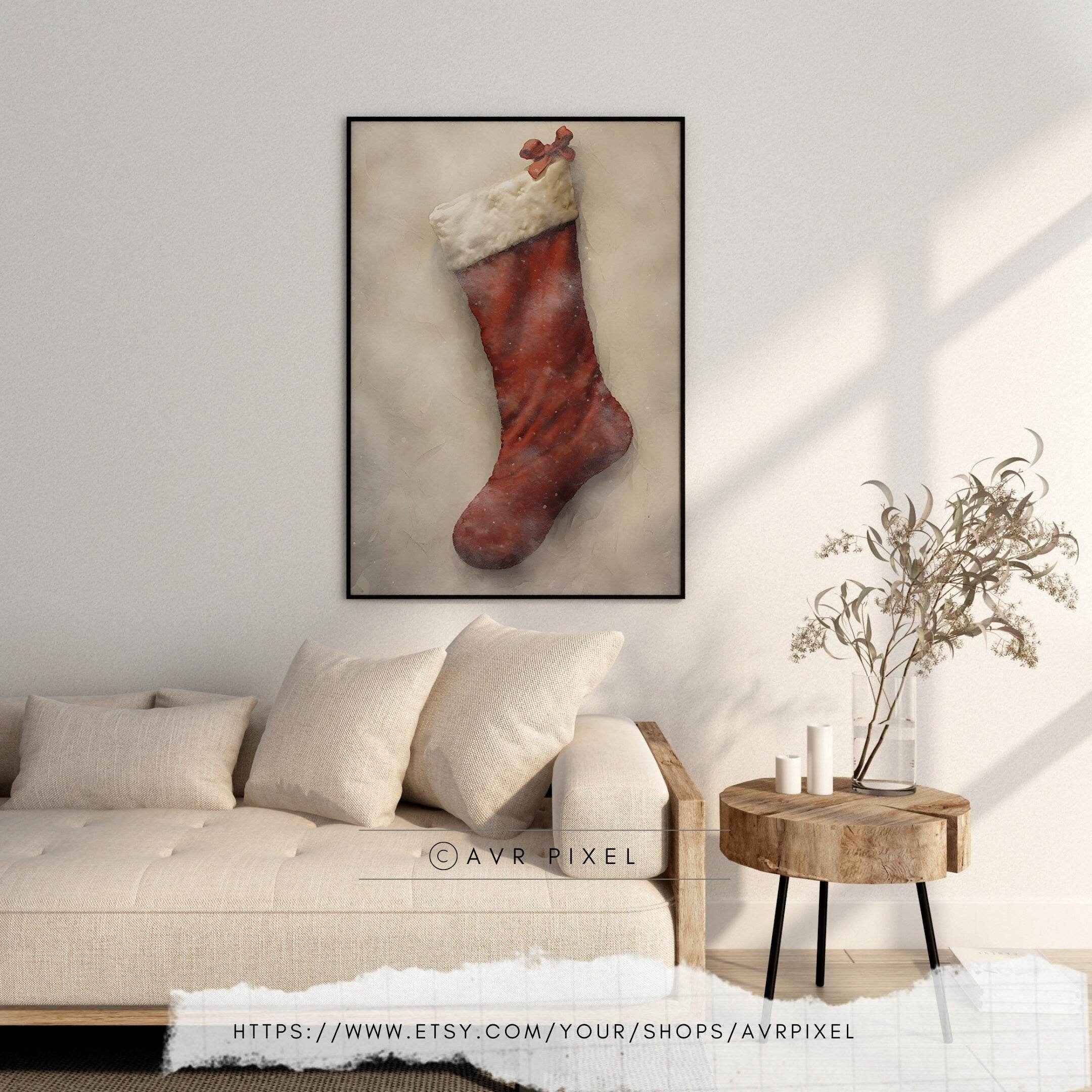 Christmas Wall Art | Rustic  - Farmhouse Holiday Decor Print _ Avr pixel - Avr Pixel