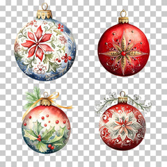 Christmas Bauble Clipart PNG - 12 Ornaments  10 Holiday Phrases for Scrapbooking  Decor _ Avr pixel - Avr Pixel