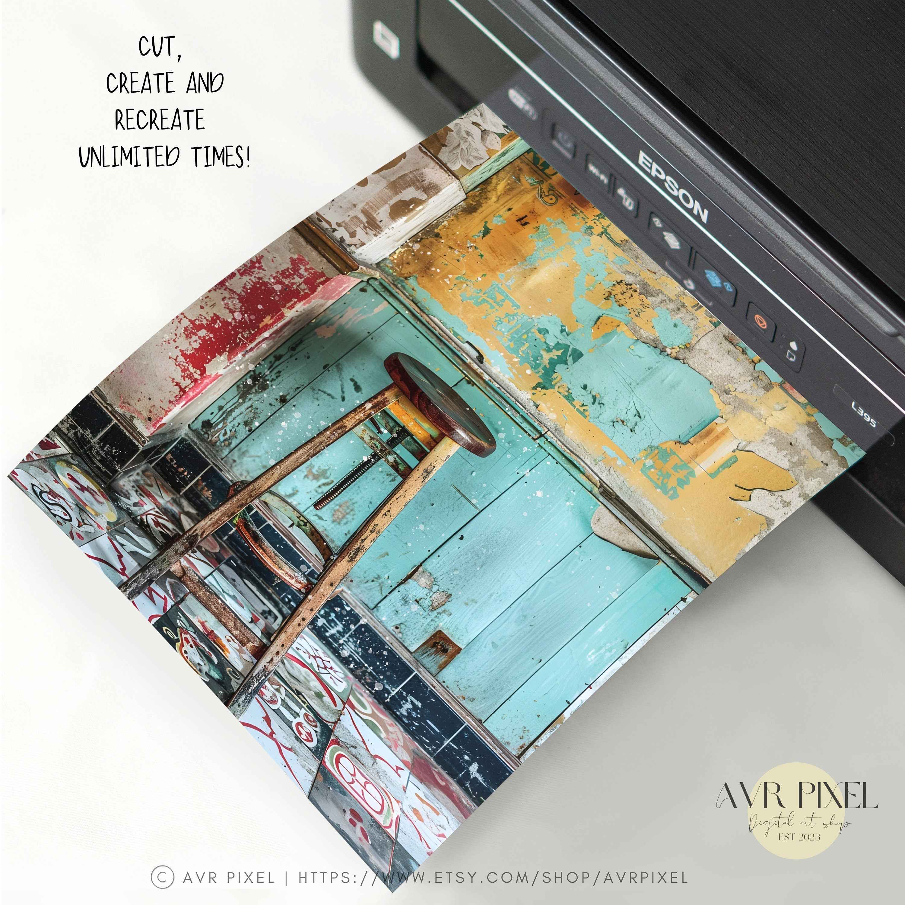 15 Vintage Industrial Junk Journal Digital Papers Set | Grungy Backgrounds for Crafts JJES12SET15