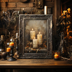 Halloween Wall Art | Whimsical Spooky Festive Decor by Avr Pixel - Avr Pixel