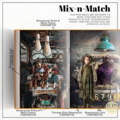 Steampunk Dogs Ephemera Set: Vintage Junk Journal Kit (PDF Download)_JJES13SET21
