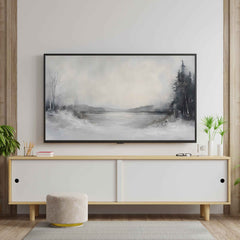 Samsung Frame TV Art | Abstract Neutral Modern organic Art | Modern Farmhouse Decor |Winter Landscape| Instant Download| TVS5