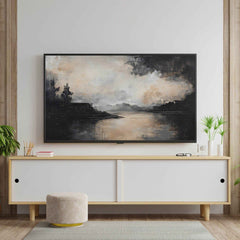 Samsung Frame TV Art - Abstract Neutral Modern Landscape Decor _ Avr pixel - Avr Pixel