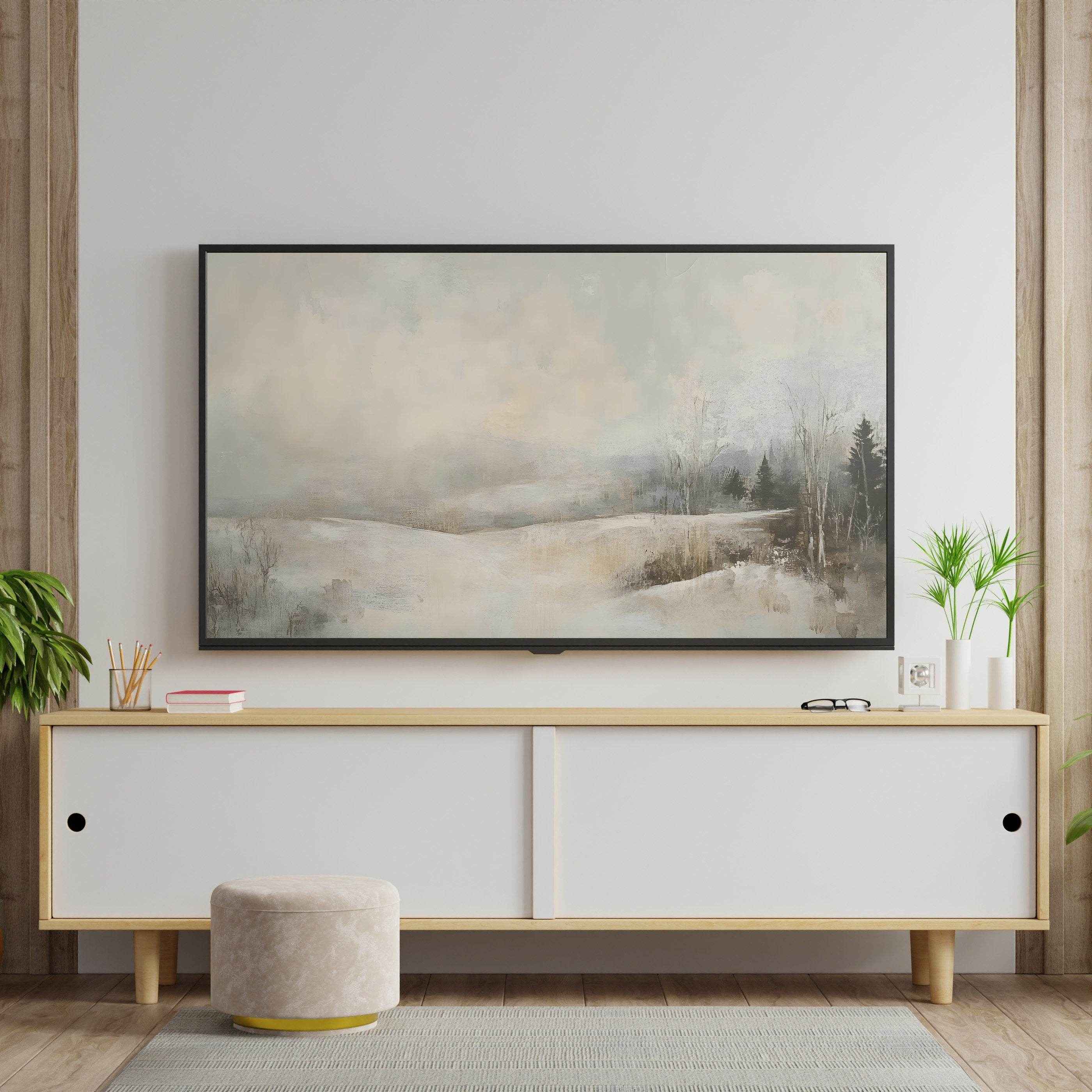 Neutral Abstract Art for Samsung Frame TV - Minimalist Avr Pixel Design - Avr Pixel