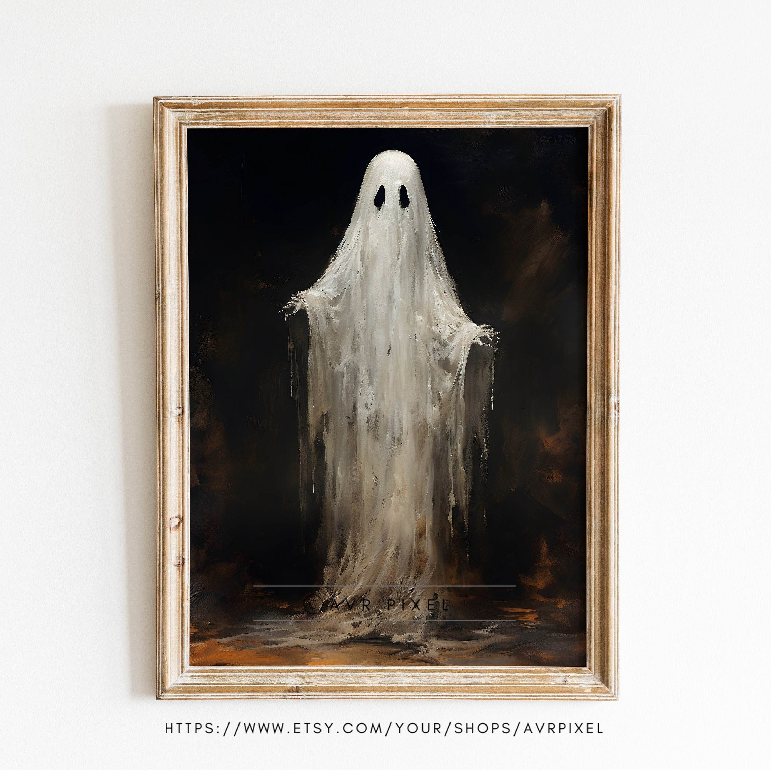 Halloween Wall Art | Spooky Ghost   Prints - Festive Home Decor _ Avr pixel - Avr Pixel