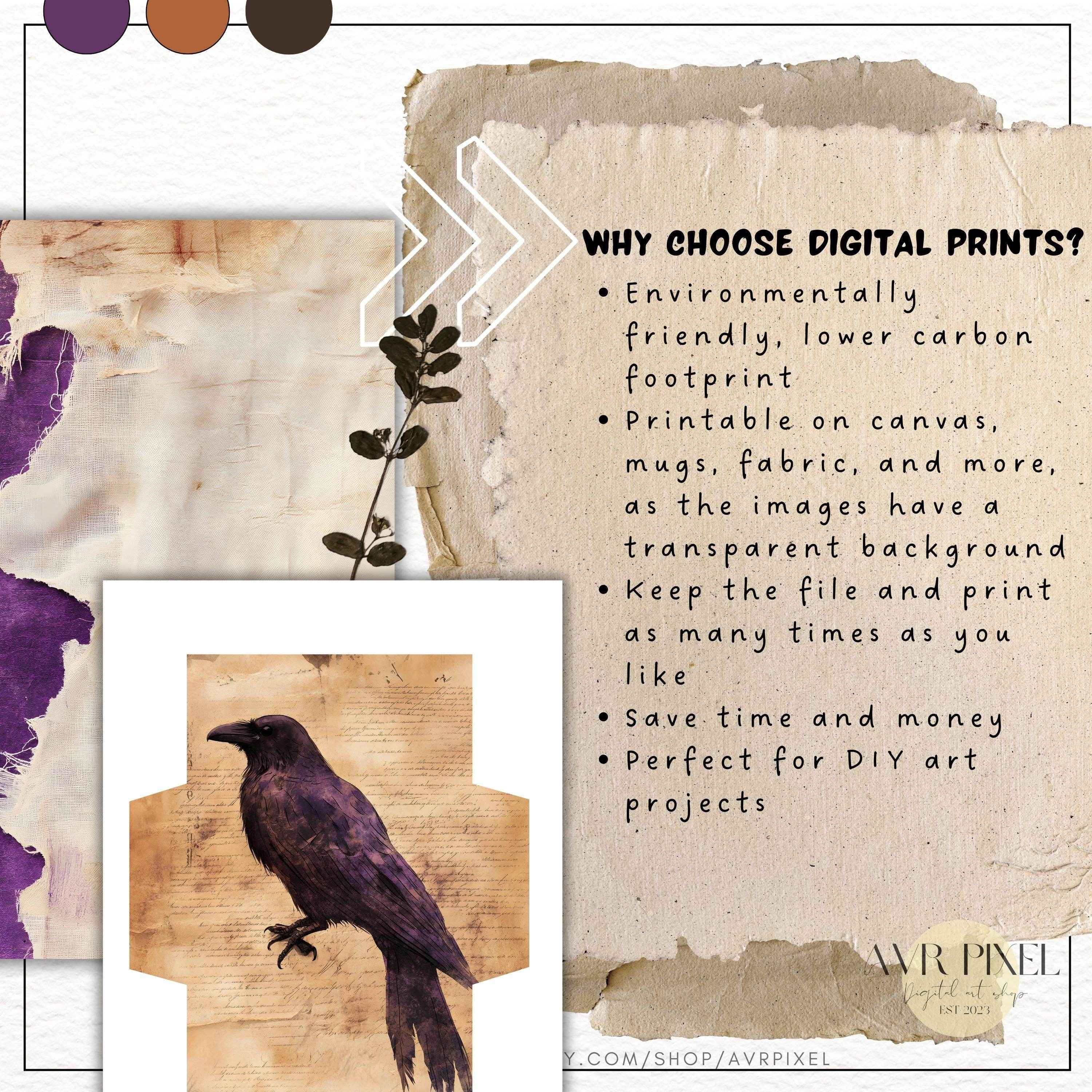 Junk Journal & Scrapbooking Digital prints | 15  Halloween Paper set |  Spooky Printable backgrounds for Crafts _ Avr pixel - Avr Pixel