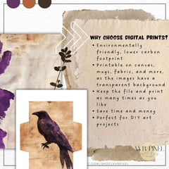 Junk Journal & Scrapbooking Digital prints | 15  Halloween Paper set |  Spooky Printable backgrounds for Crafts _ Avr pixel - Avr Pixel