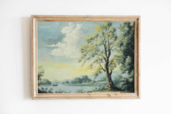 Modern Organice Wall Art | Lakeside View Print -   for Tranquil Home Decor _ Avr pixel - Avr Pixel