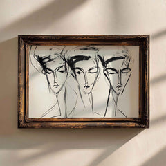 Modern Organice Wall Art |  Abstract Trio Print - Modern Minimalist _ Avr pixel - Avr Pixel