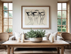 Modern Organice Wall Art |  Abstract Trio Print - Modern Minimalist _ Avr pixel - Avr Pixel