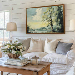 Modern Organice Wall Art | Lakeside View Print -   for Tranquil Home Decor _ Avr pixel - Avr Pixel