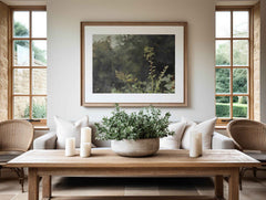 Modern Organice Wall Art | Botanical Landscape Print - Lush Green Nature Decor for Living Room and Office _ Avr pixel - Avr Pixel