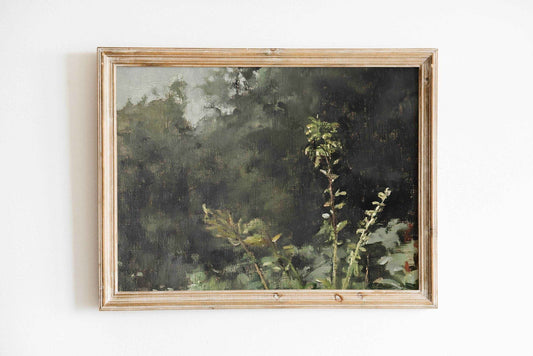 Modern Organice Wall Art | Botanical Landscape Print - Lush Green Nature Decor for Living Room and Office _ Avr pixel - Avr Pixel