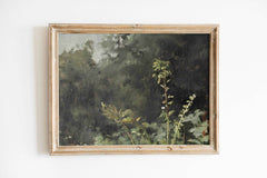 Modern Organice Wall Art | Botanical Landscape Print - Lush Green Nature Decor for Living Room and Office _ Avr pixel - Avr Pixel