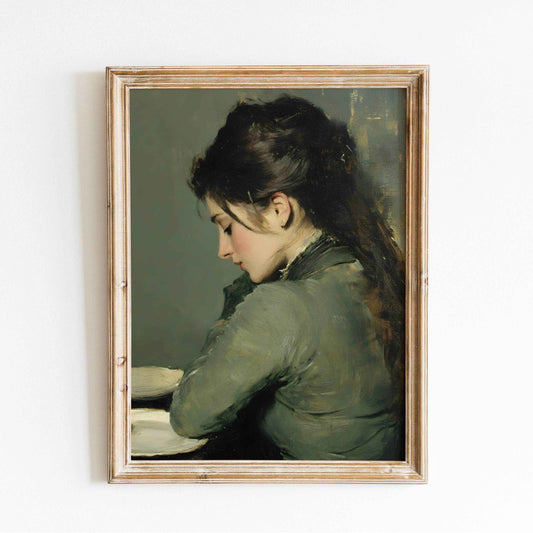 Modern Organice Wall Art | Vintage Woman Portrait Print - Serene  Home Decor _ Avr pixel - Avr Pixel