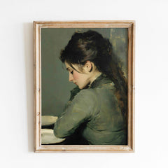 Modern Organice Wall Art | Vintage Woman Portrait Print - Serene  Home Decor _ Avr pixel - Avr Pixel
