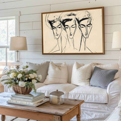 Modern Organice Wall Art |  Abstract Trio Print - Modern Minimalist _ Avr pixel - Avr Pixel