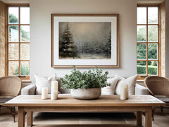 Christmas Wall Art | Winter Forest  - Cozy Holiday Decor Prints _ Avr pixel - Avr Pixel
