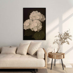Modern Organice Wall Art | Hydrangea - Minimalist Floral Decor for Home Office _ Avr pixel - Avr Pixel