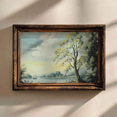 Modern Organice Wall Art | Lakeside View Print -   for Tranquil Home Decor _ Avr pixel - Avr Pixel