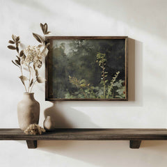 Modern Organice Wall Art | Botanical Landscape Print - Lush Green Nature Decor for Living Room and Office _ Avr pixel - Avr Pixel