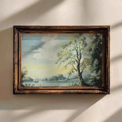 Serene Lakeside View Print: Calm Home Decor (Digital Download)