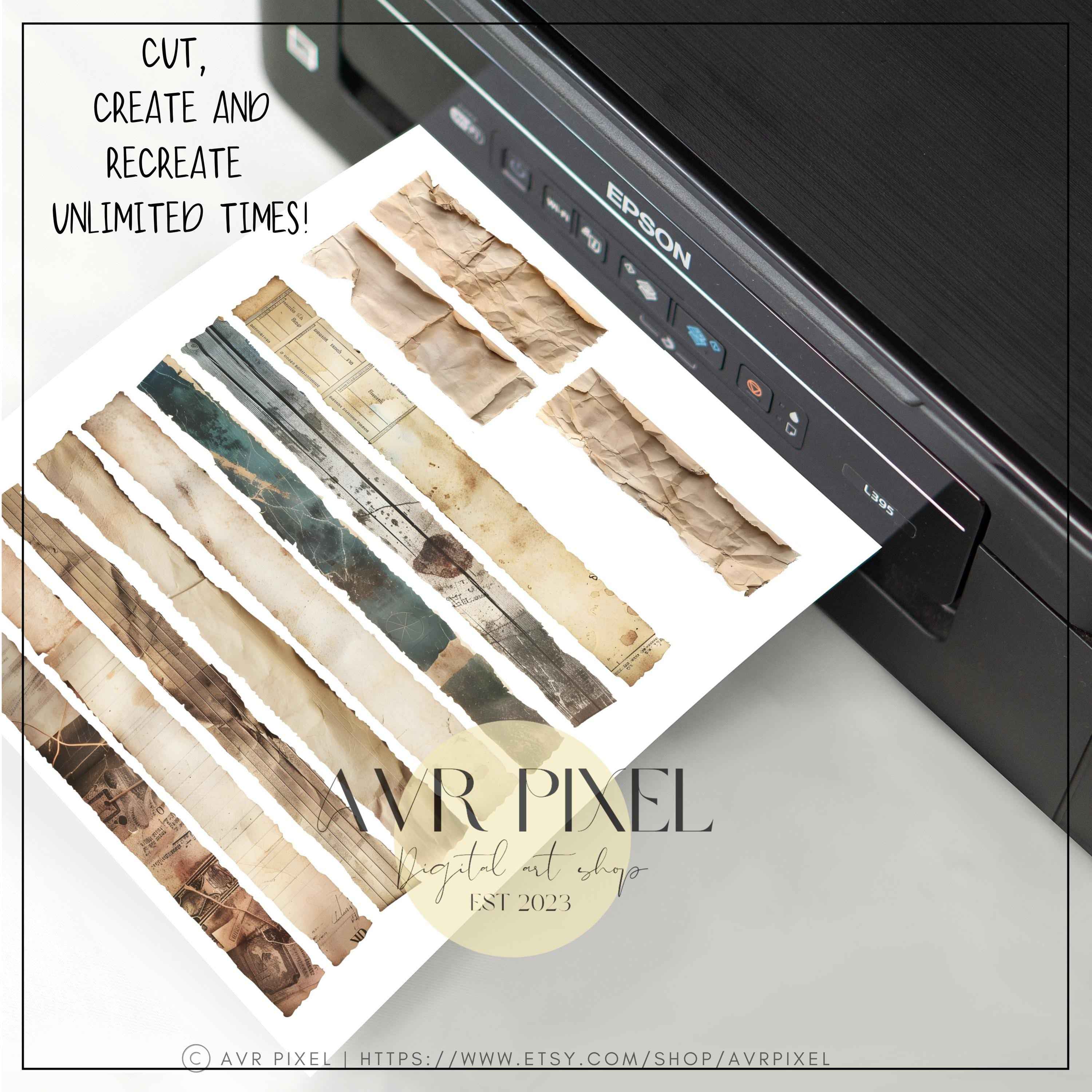 Vintage Halloween Digital Paper Pack | Spooky Gothic Scrapbook & Junk Journal Pages | Digital Download
